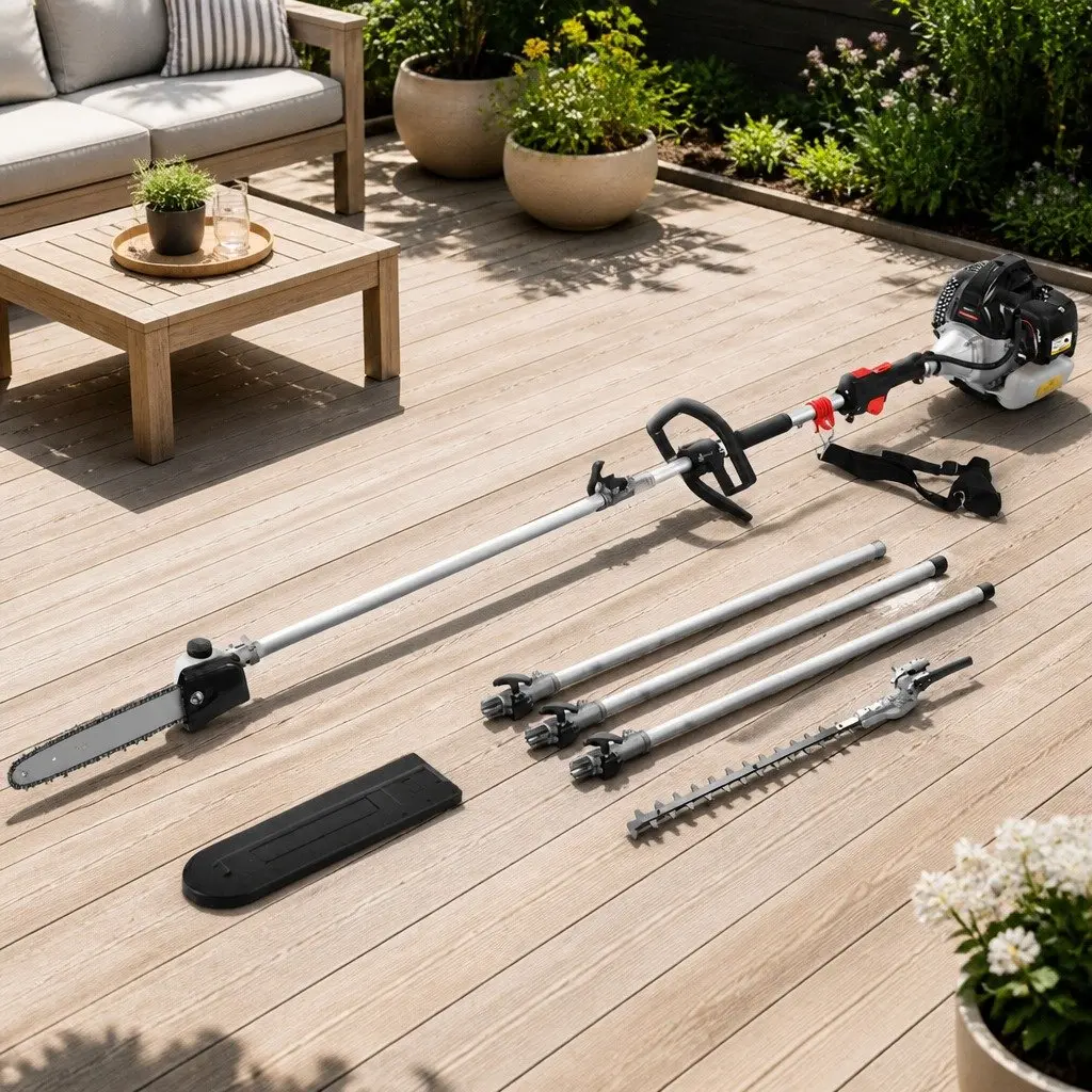 Extension Pole Chainsaw Hedge Trimmer for High Reach Tasks