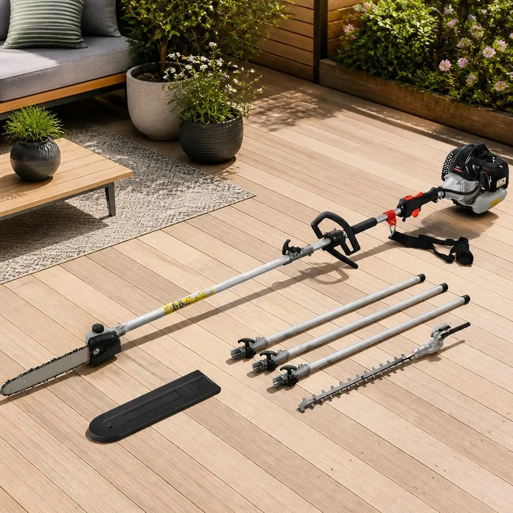 Extension Pole Chainsaw Hedge Trimmer for High Reach Tasks