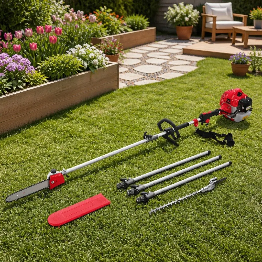 65CC Pole Chainsaw Hedge Trimmer 12in Bar