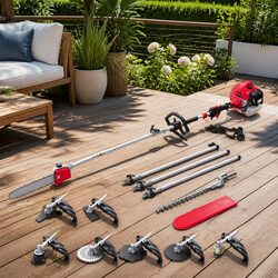 62CC 9-in-1 Gardening Tool with Pole Chainsaw and Trimmers