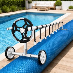 High-Quality 10x4m Solar Pool Cover with Roller Kit