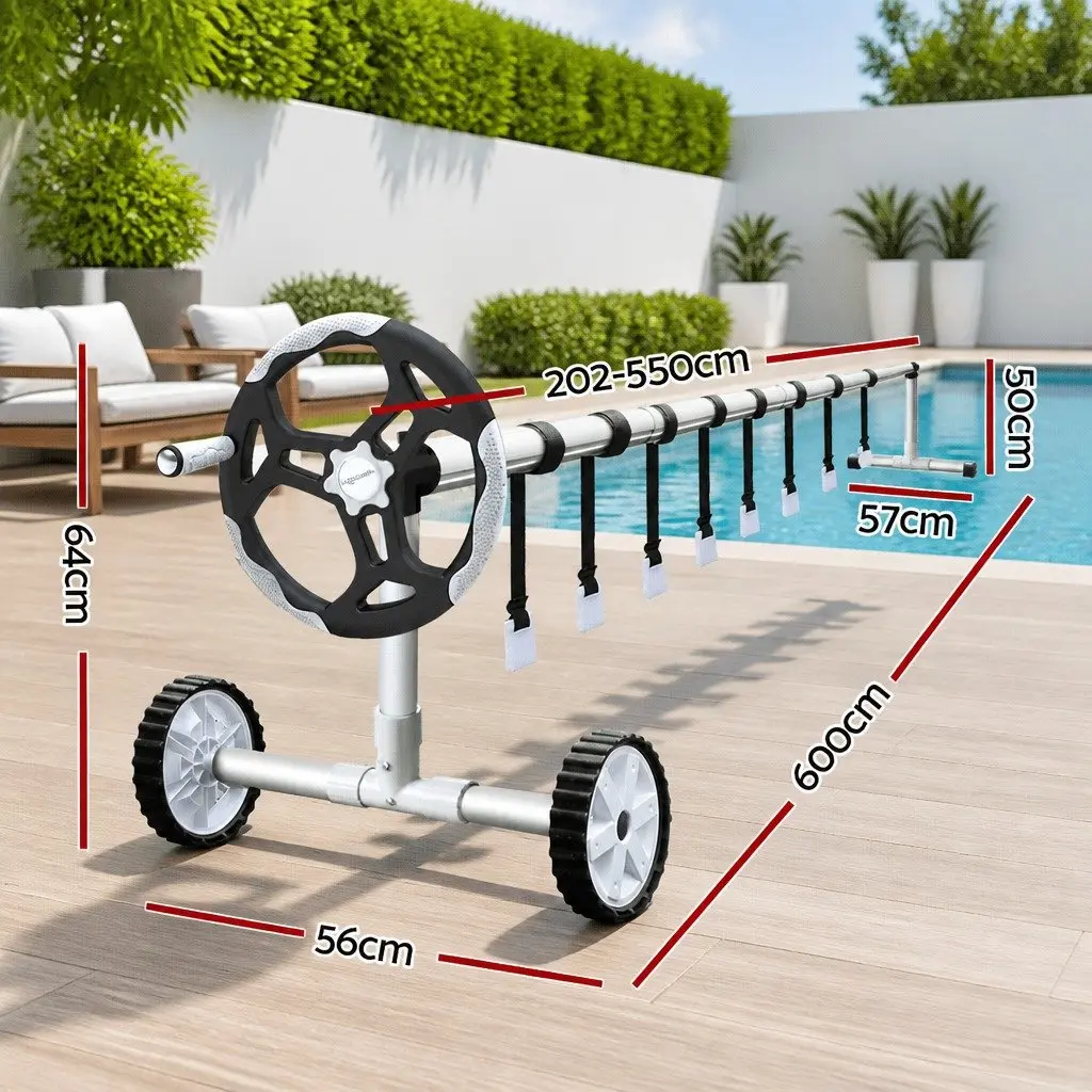 10x4m Solar Pool Cover with Roller Kit