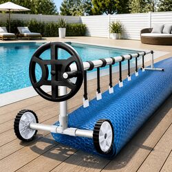 Premium 10x4m Solar Pool Cover with Aluminium Roller