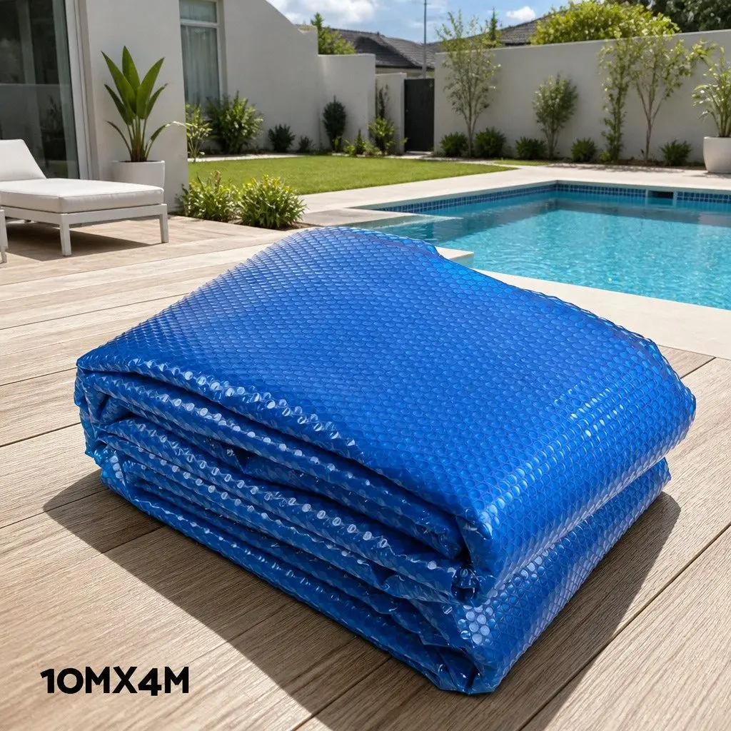 10x4m Solar Pool Cover with Aluminium Roller System
