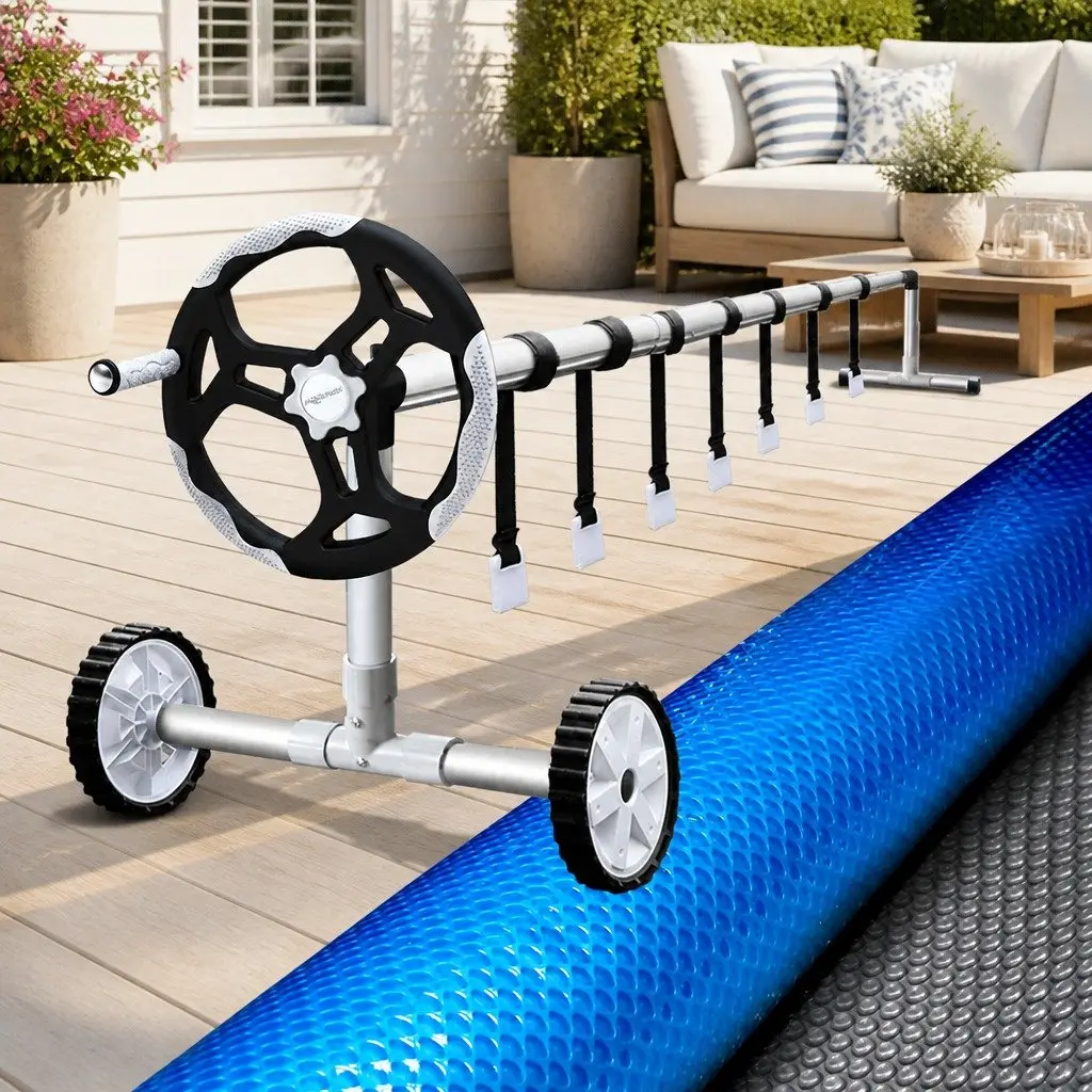 10x4m Solar Pool Cover with Aluminium Roller System