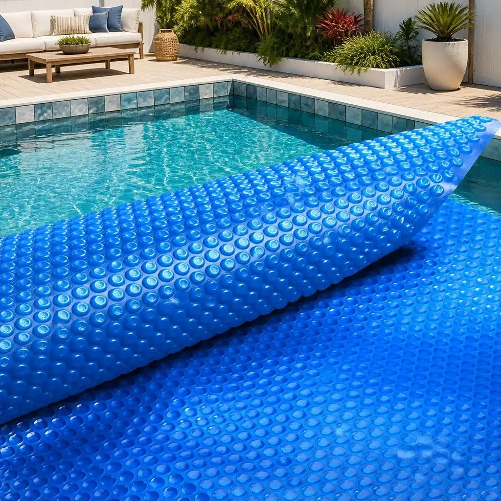 Solar Pool Cover 10x4m Blue Heat Retention