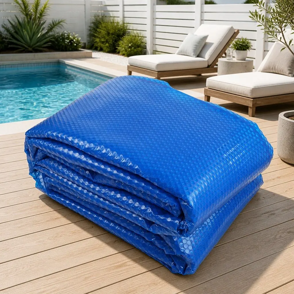 10.5x4.2m 500 Micron Solar Pool Cover & Roller