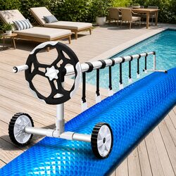 Premium 500 Micron Solar Pool Cover with Aluminium Roller
