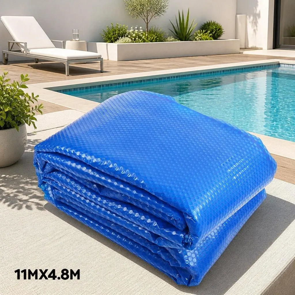 11x4.8m Solar Pool Cover with Aluminium Roller