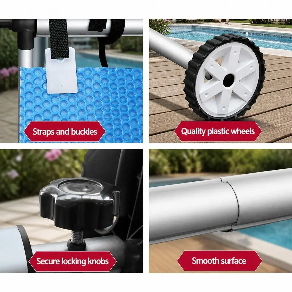 11x4.8m Solar Pool Cover with Aluminium Roller