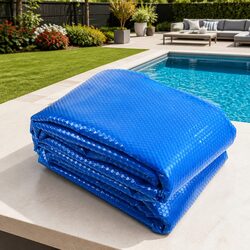 Premium 11x4.8m Solar Pool Cover with Adjustable Aluminium Roller