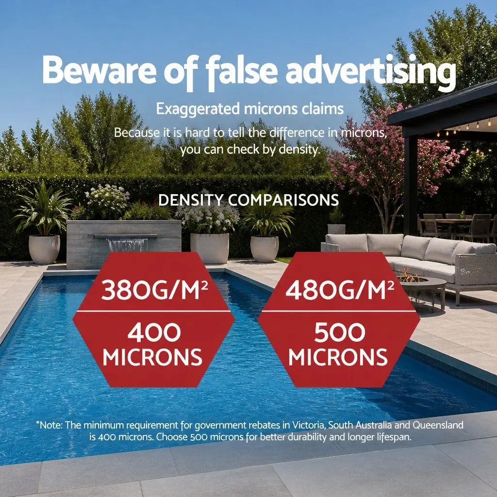 500 Micron Solar Pool Cover 11x4.8m Blue