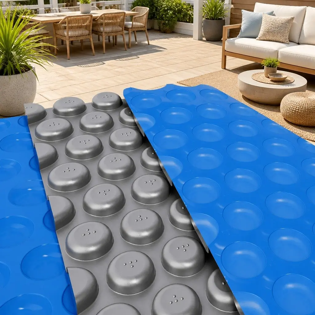 600 Micron Solar Pool Cover 11x6.2m Blue Silver