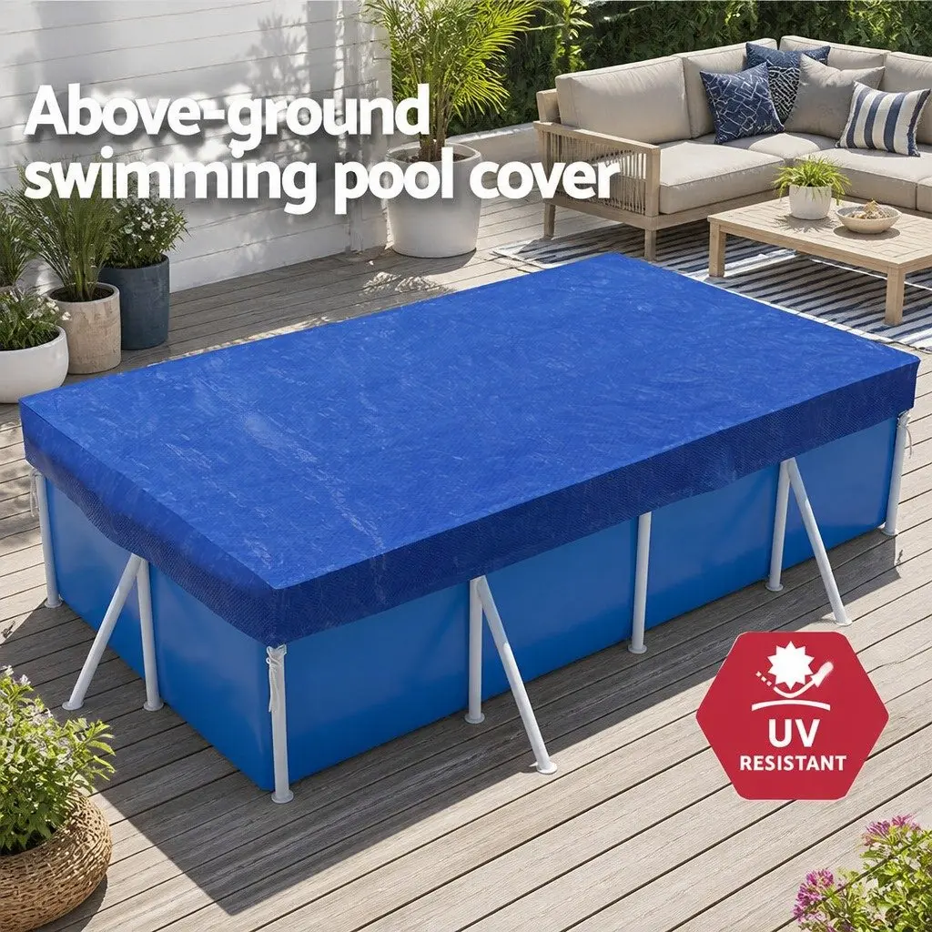 2m x 3m Above-Ground Pool Cover with Ropes