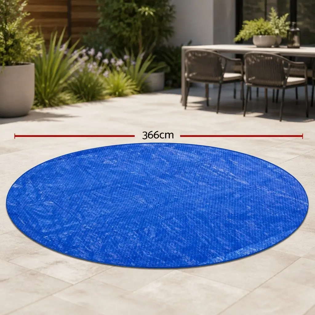 Pool Cover PE 3.66m Diameter Blue