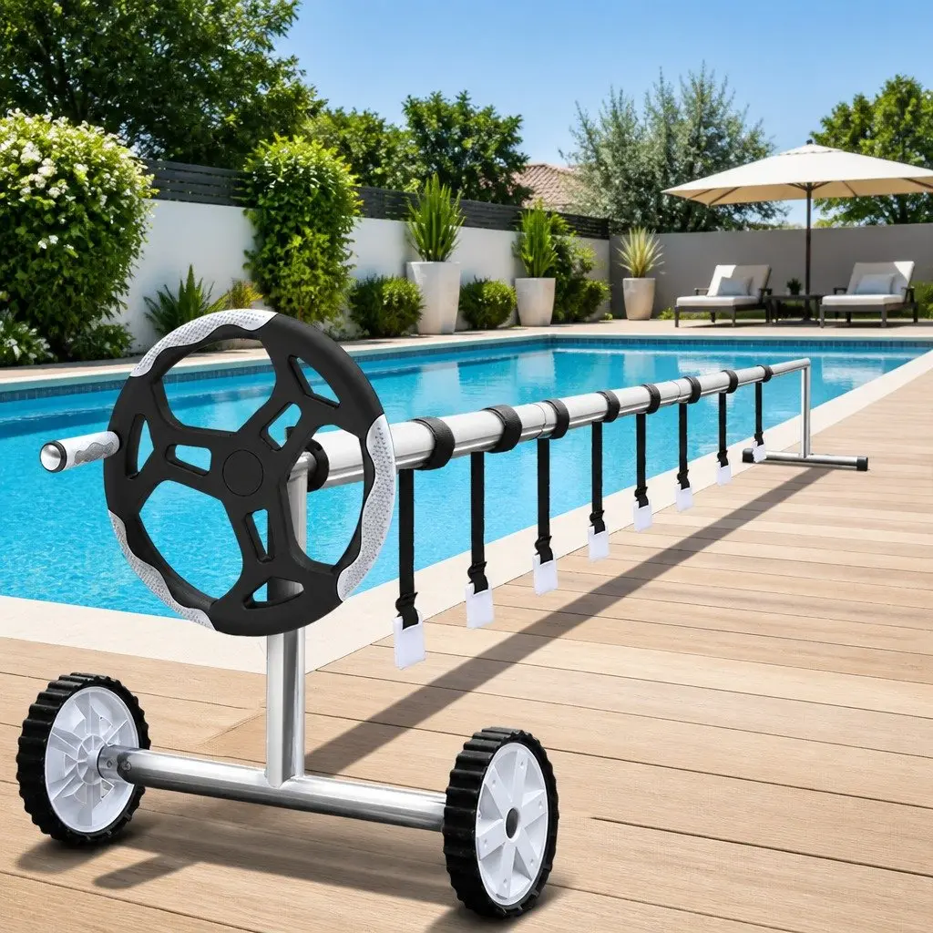 6.5x3m Pool Cover with Adjustable Aluminium Roller