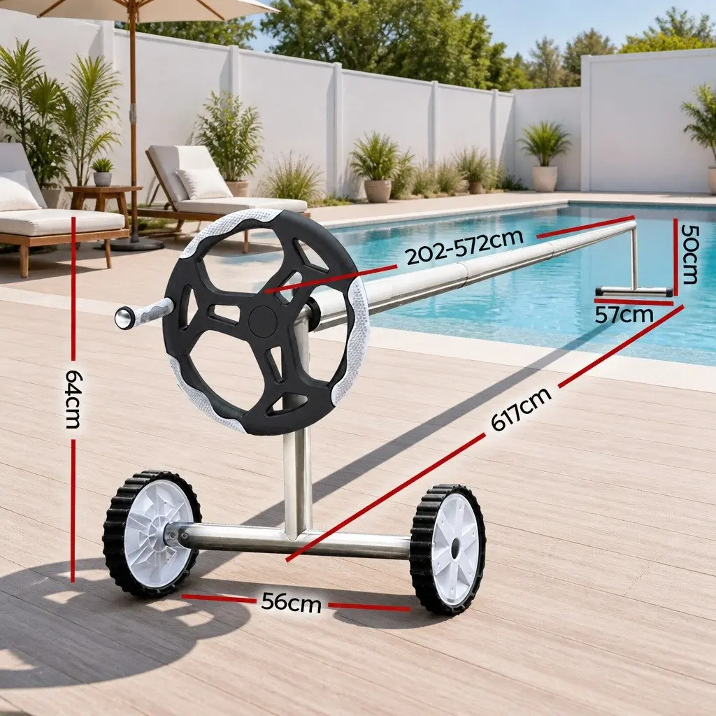 6.5x3m Pool Cover with Adjustable Aluminium Roller