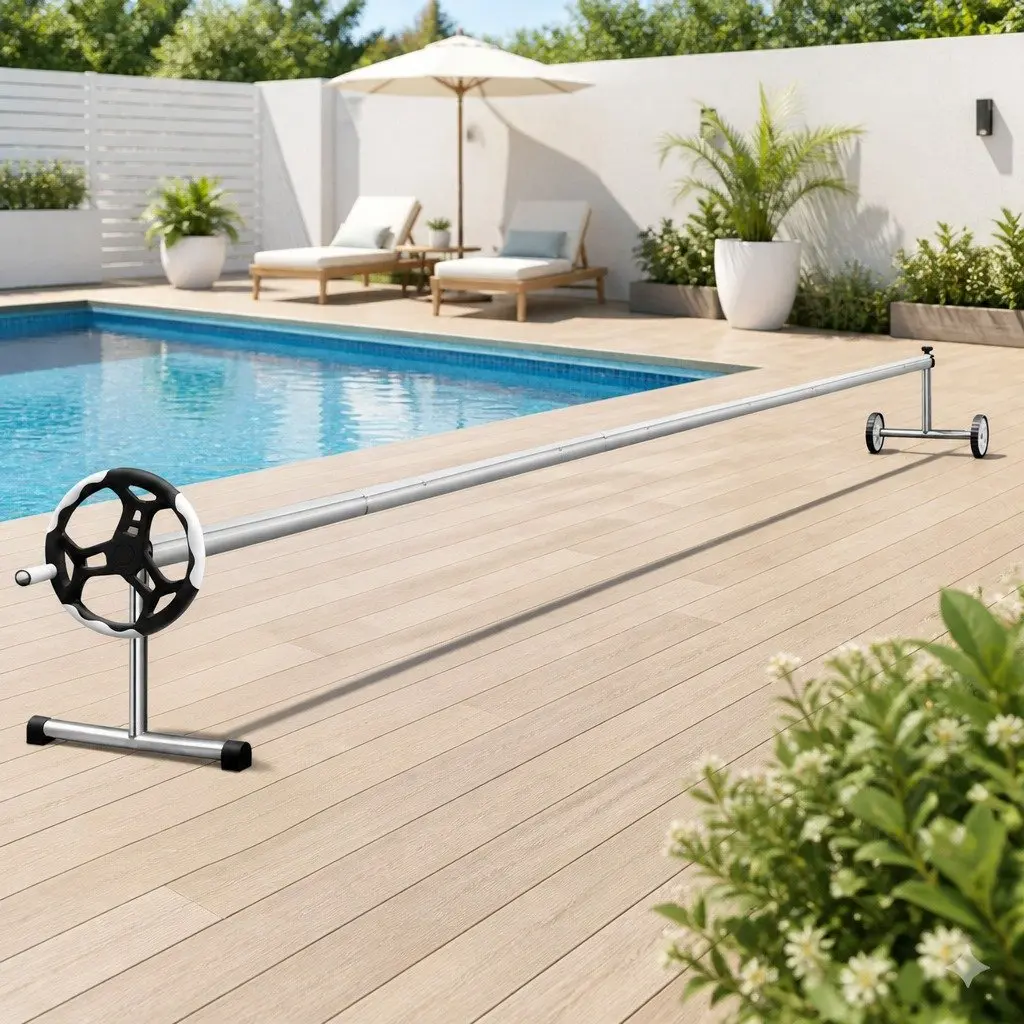 6.5x3m Pool Cover with Adjustable Aluminium Roller