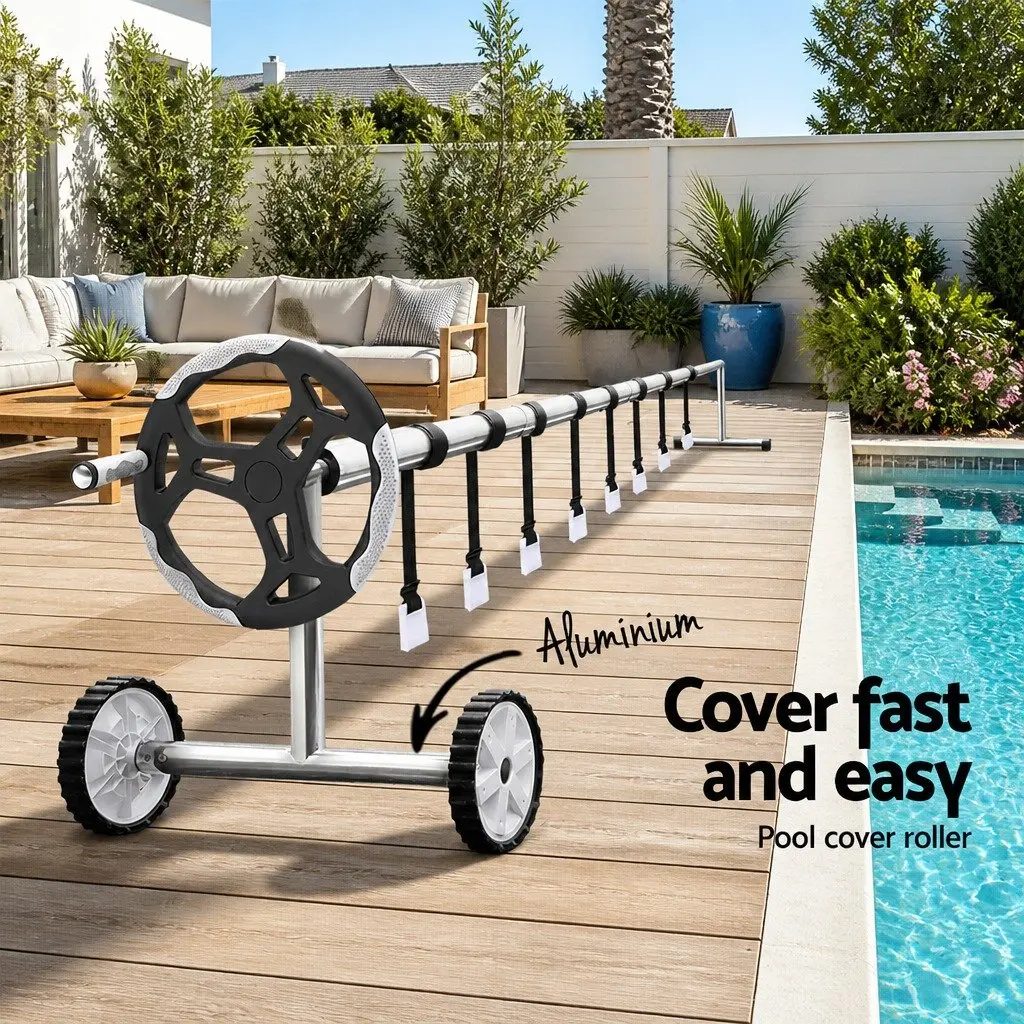 6.5x3m Pool Cover with Adjustable Aluminium Roller