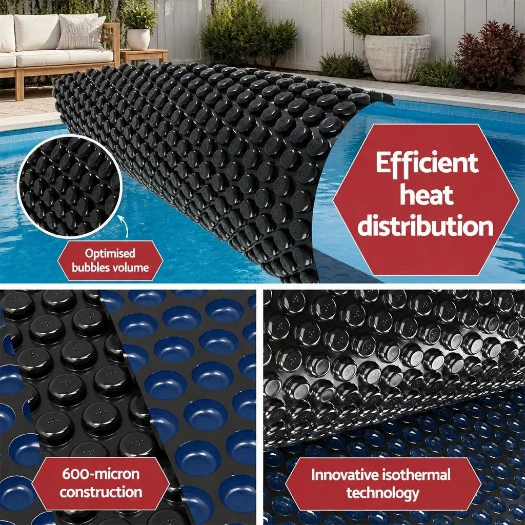 6.5x3m Solar Pool Cover with Durable Aluminium Roller