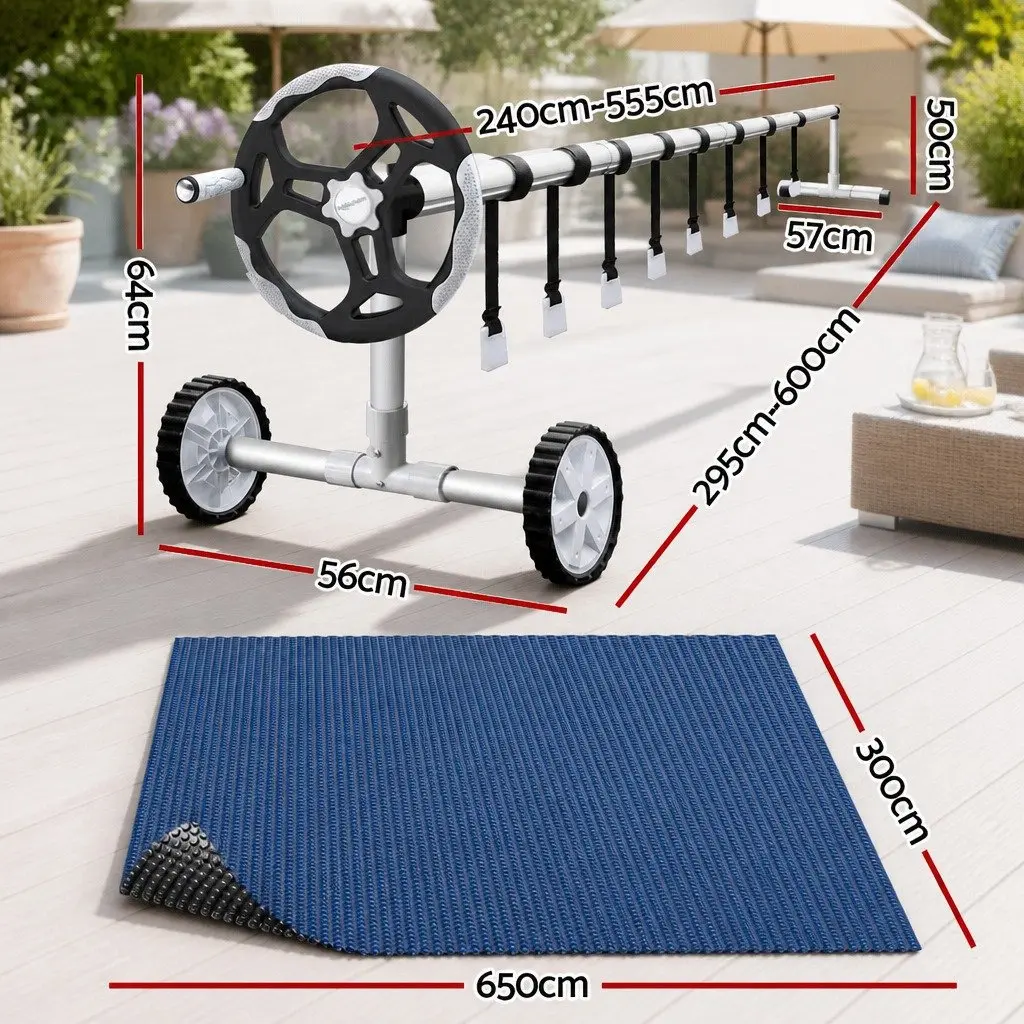 6.5x3m Solar Pool Cover with Aluminium Roller