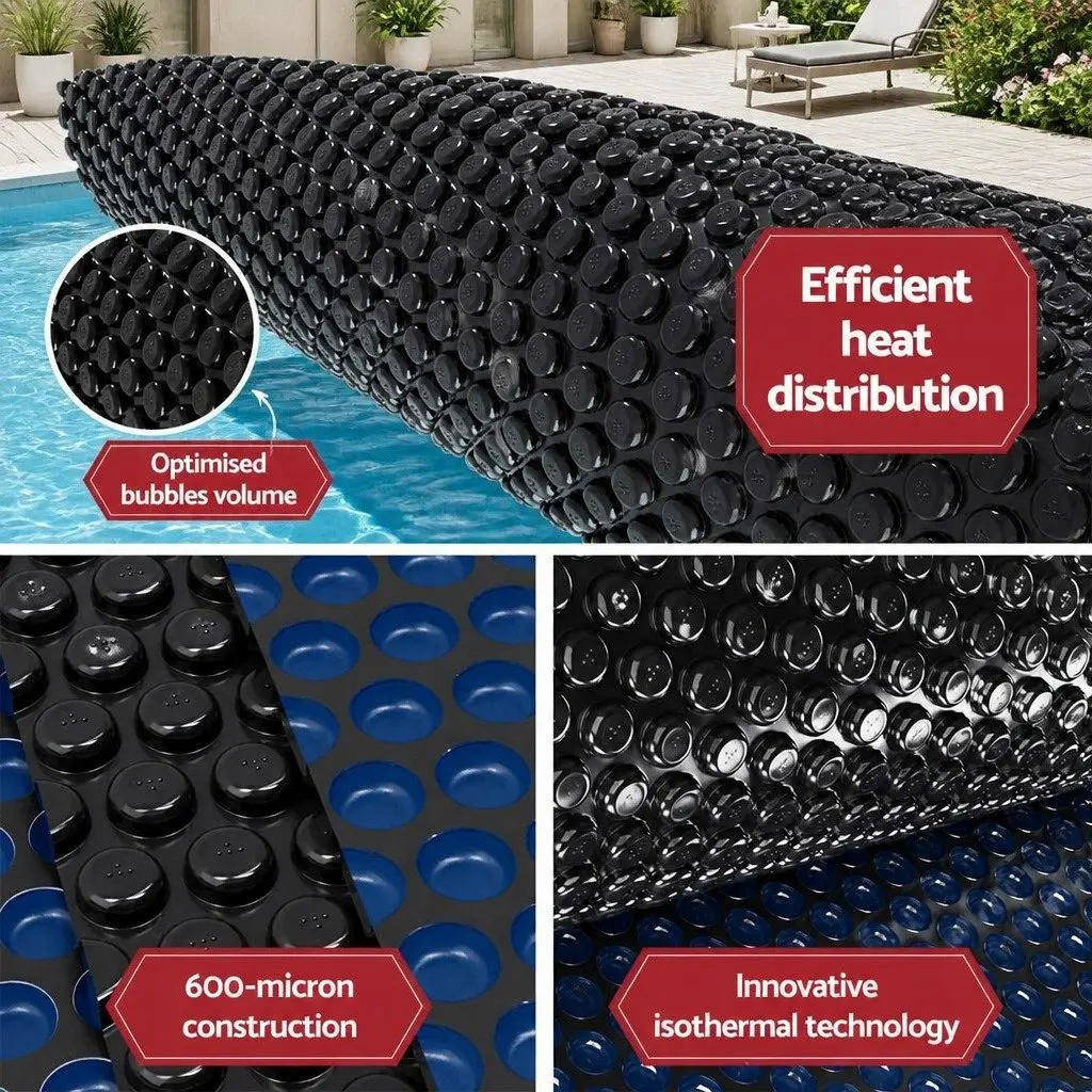 6.5x3m Solar Pool Cover with Aluminium Roller