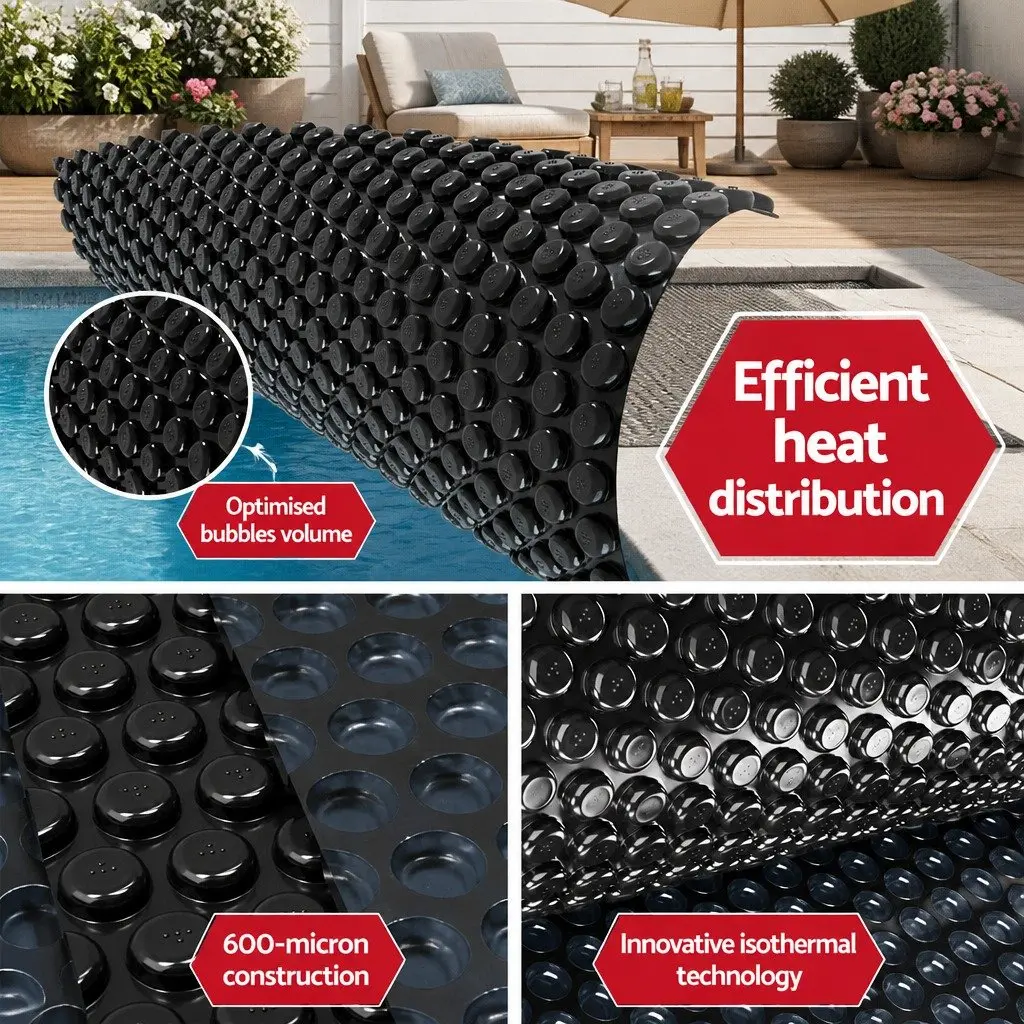 6.5x3m Solar Pool Cover with Aluminium Roller