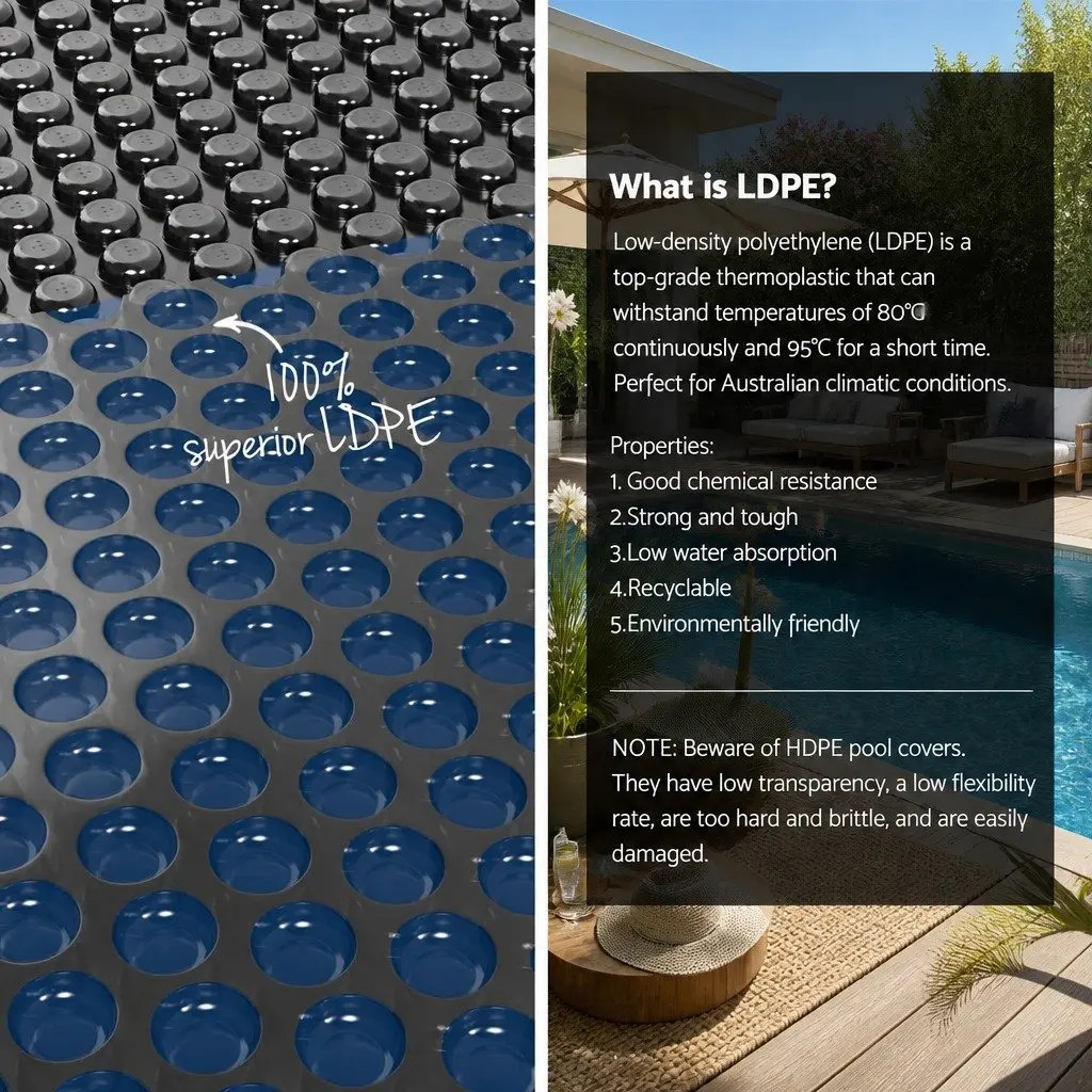 6.5x3m Solar Pool Cover with Aluminium Roller