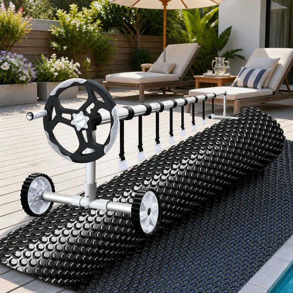 6.5x3m Solar Pool Cover with Aluminium Roller