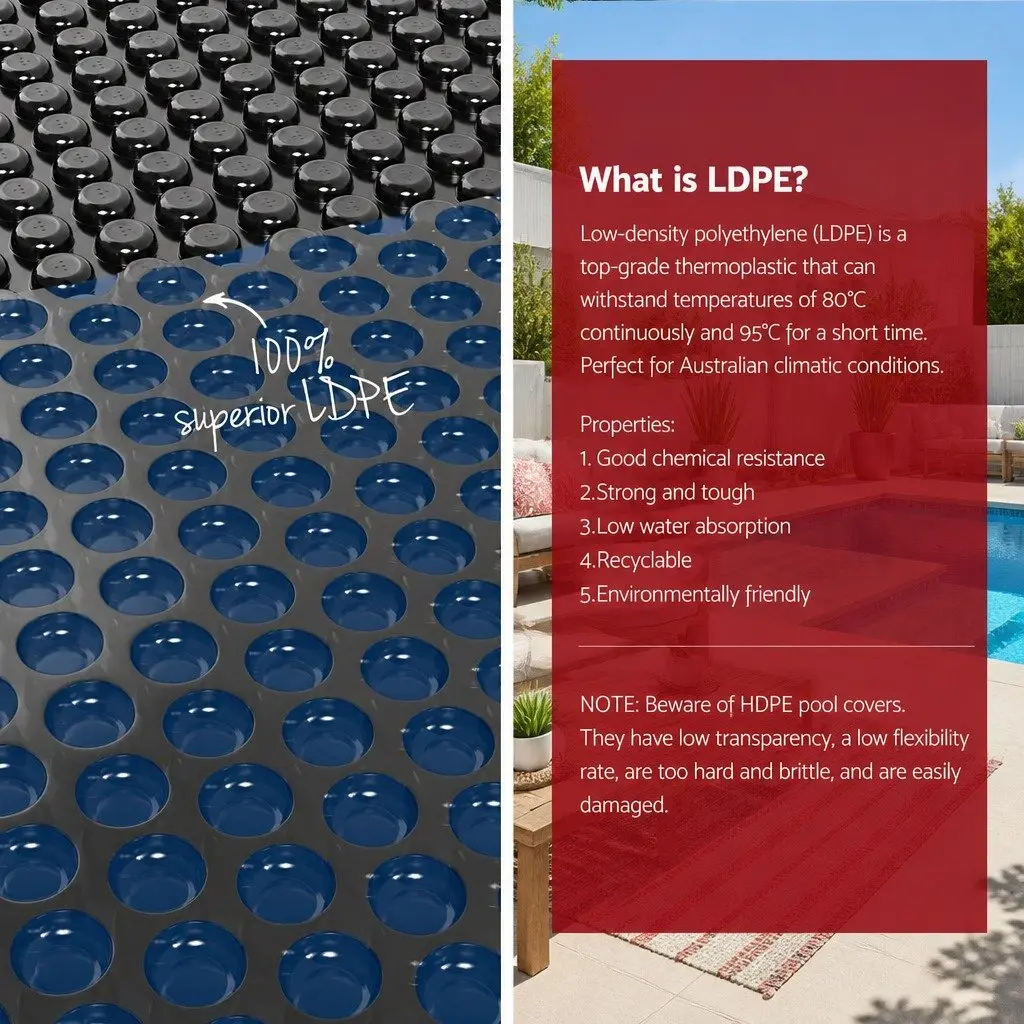6.5x3m Solar Pool Cover with 600 Micron Thickness