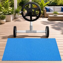 High-Quality 6.5m x 3m Solar Pool Cover with Roller System