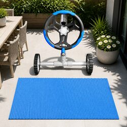 Pool Cover Solar Blanket 6.5m x 3m 600 Micron with Aluminium Roller 5.55m