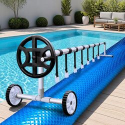 High-Quality 6.5x3m 500 Micron Solar Pool Cover with Roller