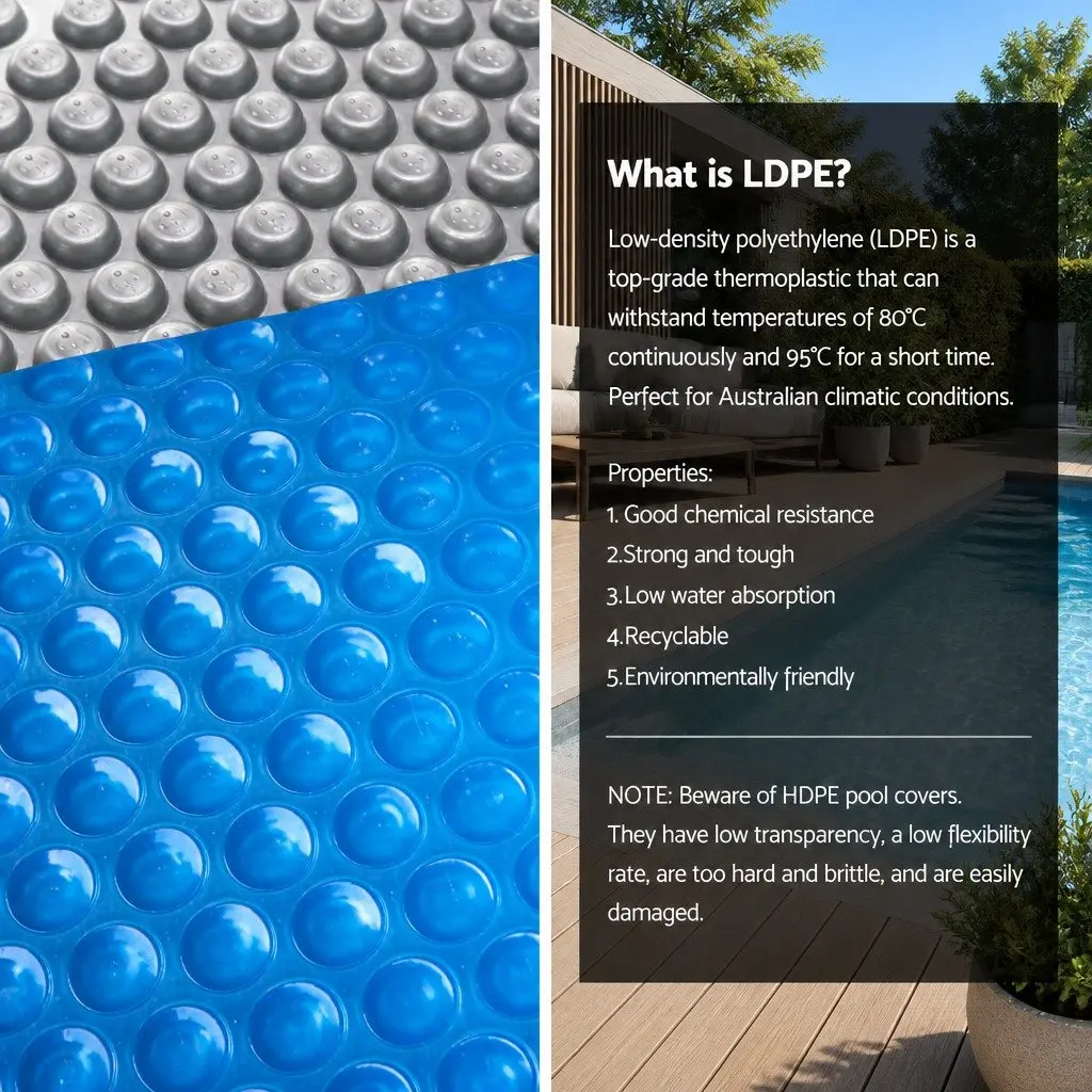 6.5x3m 500 Micron Solar Pool Cover with Roller