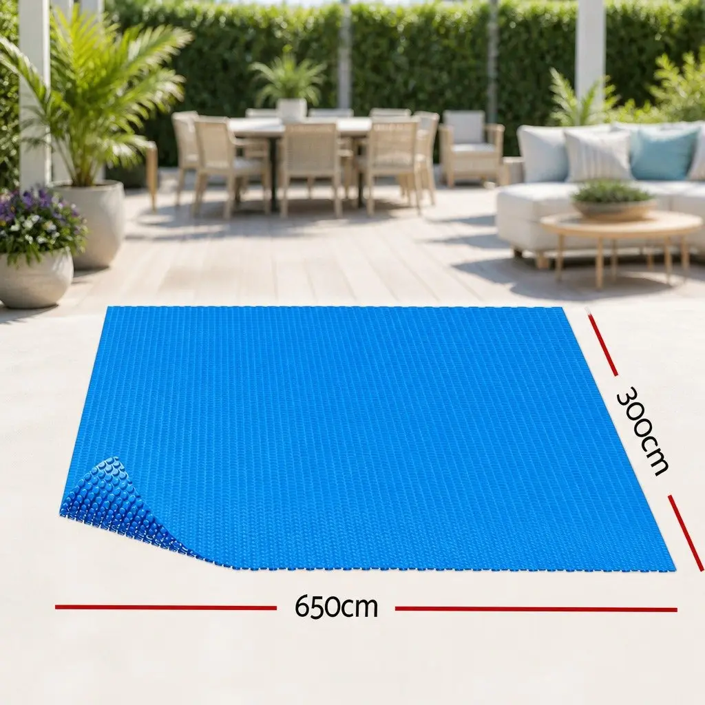 600 Micron Solar Pool Cover 6.5x3m Blue