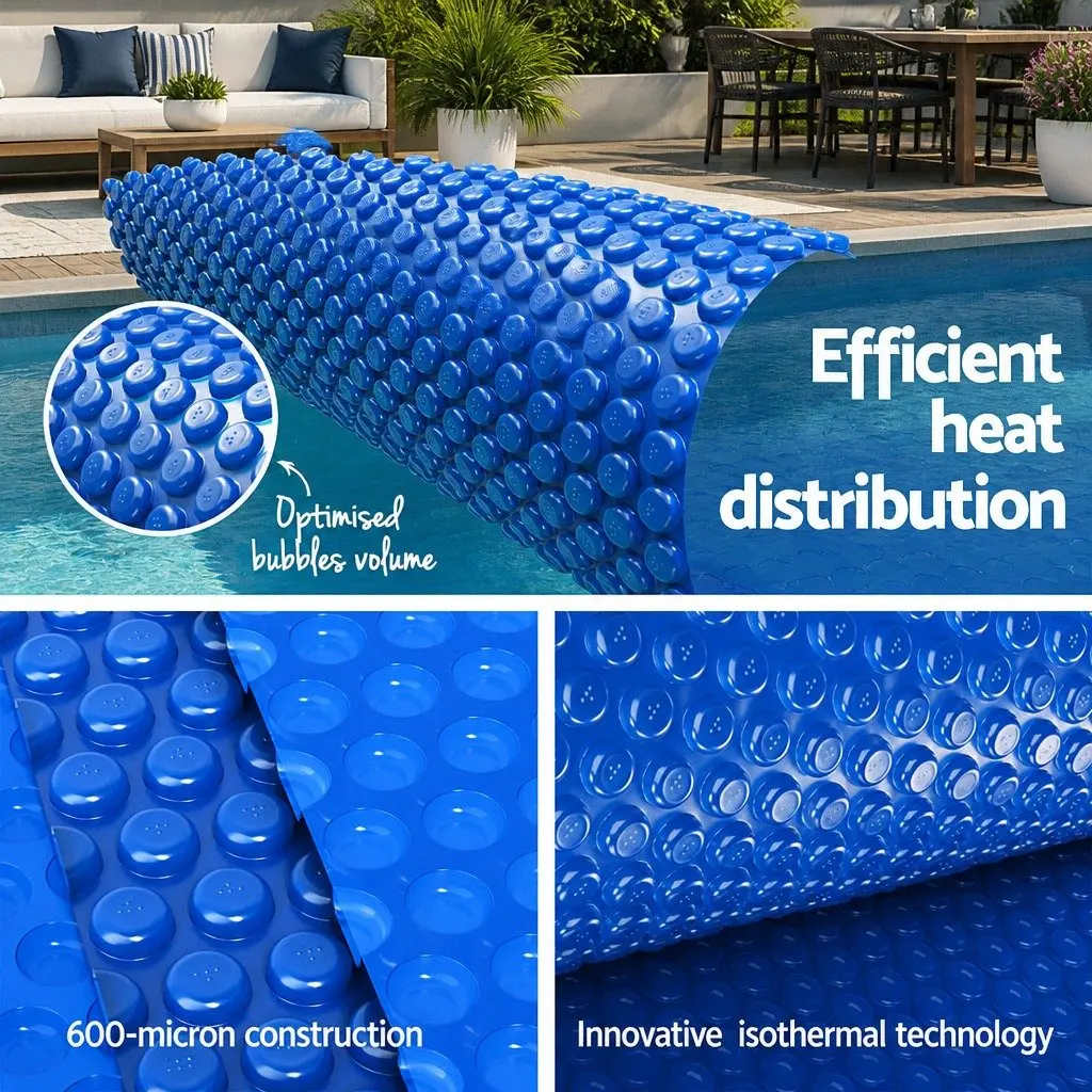 600 Micron Solar Pool Cover 6.5x3m Blue