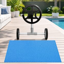 Durable 7x4m Solar Pool Cover with Roller Crank Wheel