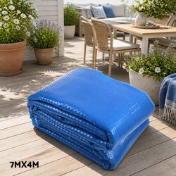 Durable 7x4m Solar Pool Cover with Adjustable Aluminium Roller