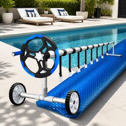 Durable 7x4m Pool Cover Solar Blanket with Aluminium Roller
