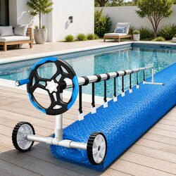 Durable 7x4m Pool Cover Solar Blanket with Aluminium Roller