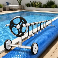 High-Quality 7x4m Solar Pool Cover with Aluminium Roller