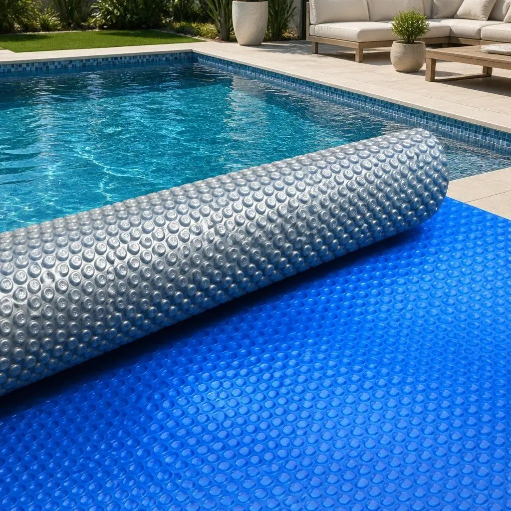 Solar Pool Cover LDPE 7x4m Blue Silver Isothermal