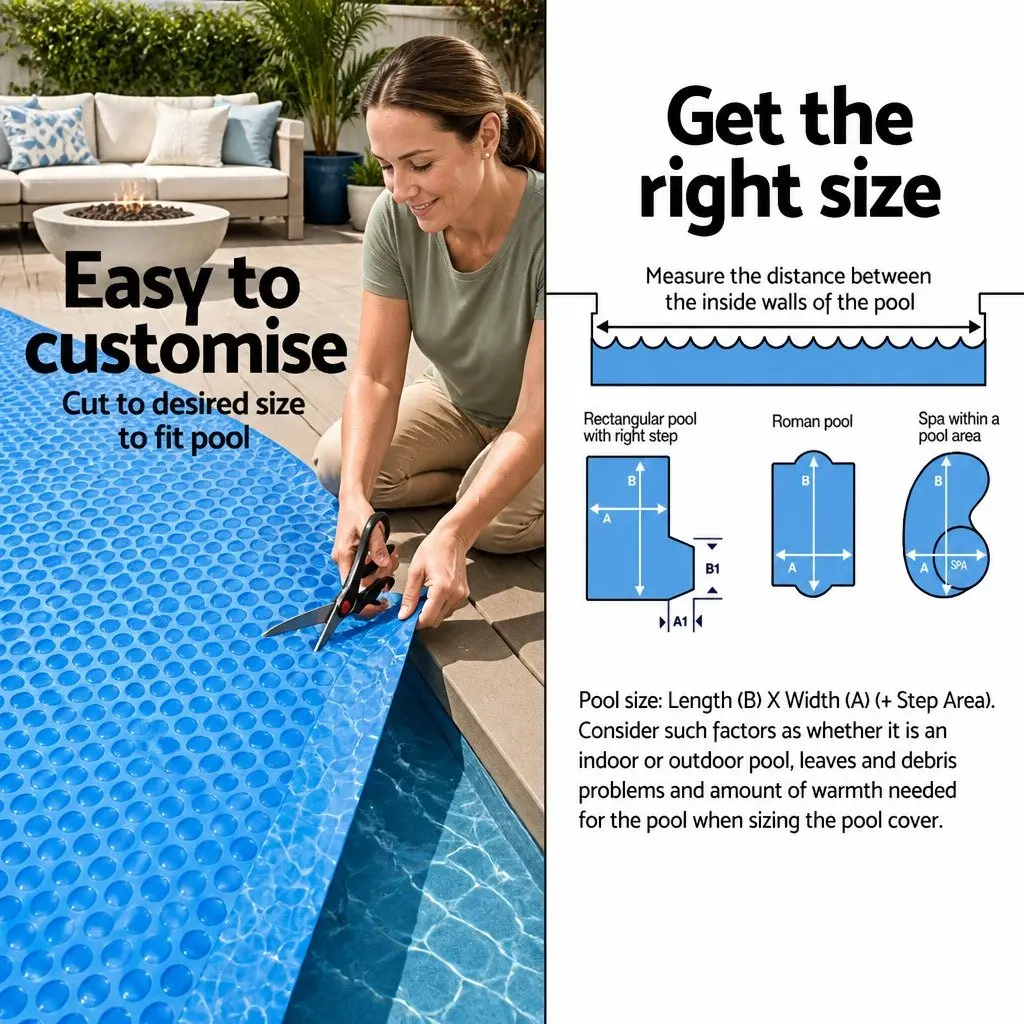 7m x 4m Solar Cover for Swimming Pools