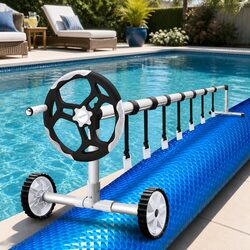 Durable 8x4.2m Solar Blanket Pool Cover with Aluminium Roller Kit