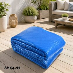 Premium 8x4.2m Solar Pool Cover with Durable Roller 5.5m