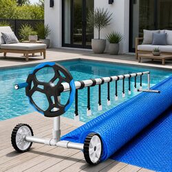 Durable 8x4.2m Solar Pool Cover with Adjustable Roller
