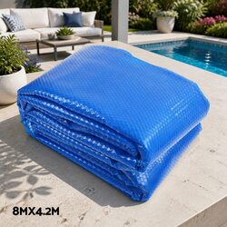 Premium Solar Pool Cover 8x4.2m with Aluminium Roller