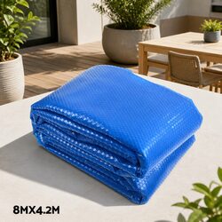 8x4.2m Solar Pool Cover with Durable Aluminium Roller