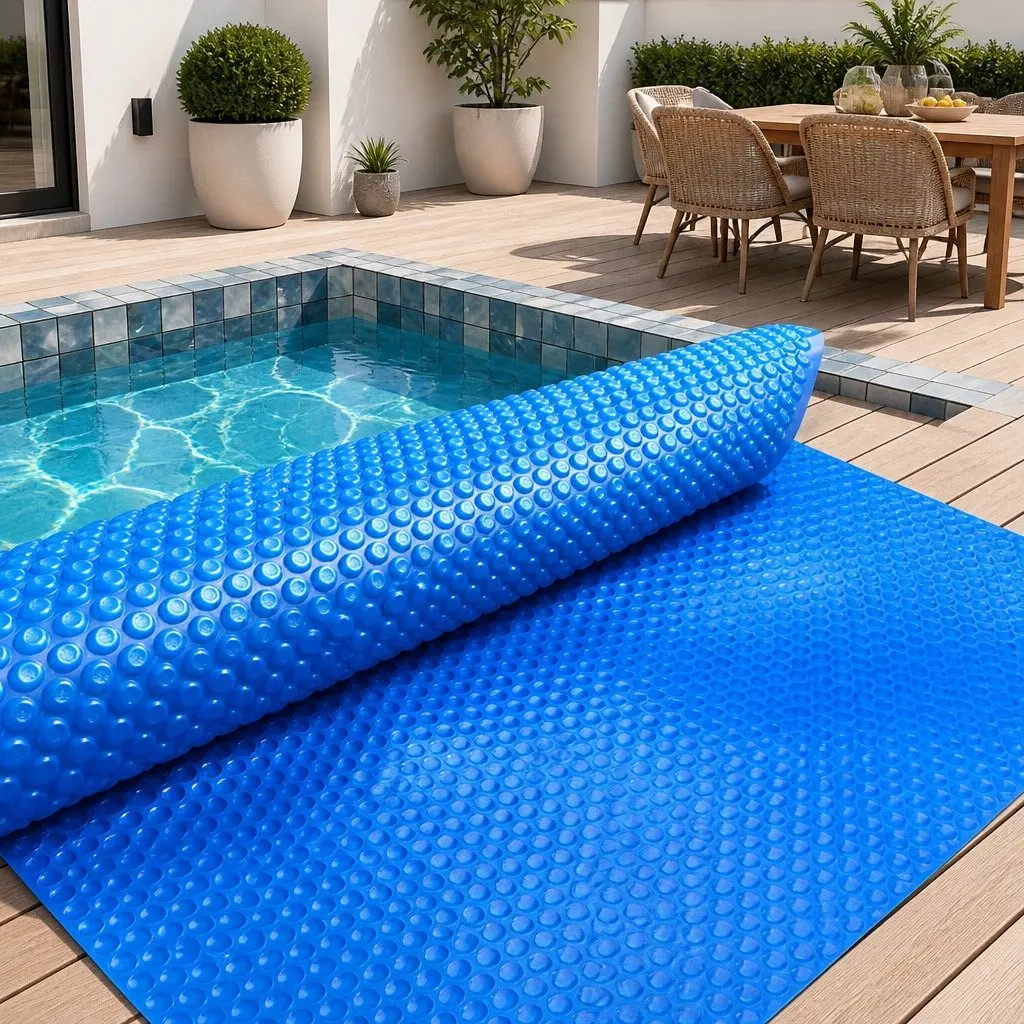 Solar Pool Cover 500 Micron 8x4.2m Blue