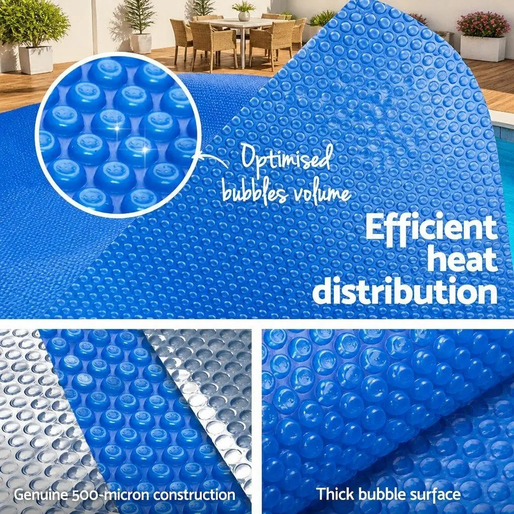 Solar Pool Cover 500 Micron 8x4.2m Blue